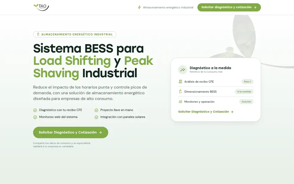 Captura de Tao Solutions